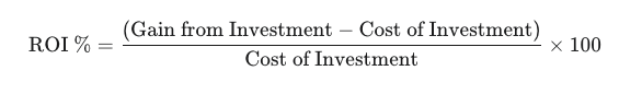 ROI Formula